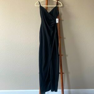 Windsor Size Small Black Long Slit Dress
